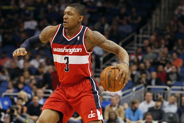 Mar 14, 2014; Orlando, FL, USA; Washington Wizards guard Bradley Beal (3) drives to the basket against the Orlando Magic during the second quarter at Amway Center. Mandatory Credit: Kim Klement-USA TODAY Sports Mar 14, 2014; Orlando, FL, USA; Washington Wizards guard Bradley Beal (3) drives to the basket against the Orlando Magic during the second quarter at Amway Center. Mandatory Credit: Kim Klement-USA TODAY Sports