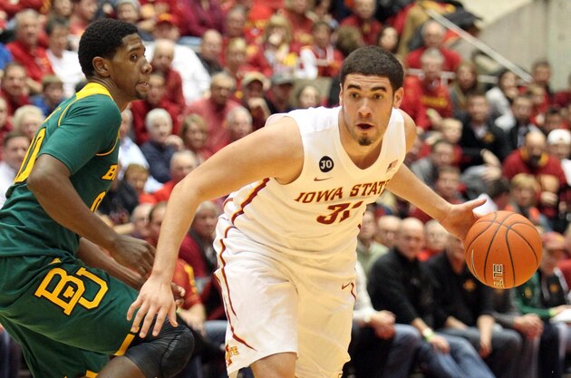 Jan 7, 2014; Ames, IA, USA; Iowa State Cyclones forward Georges Niang (31) brings the ball up the floor against the Baylor Bears during the second half at James H. Hilton Coliseum. Iowa State beat Baylor 87-72.  Mandatory Credit: Reese Strickland-USA TODAY Sports