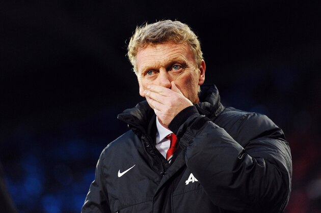 LONDON, ENGLAND - FEBRUARY 22:  David Moyes the Manchester United manager looks on prior to kickoff during the Barclays Premier League match between Crystal Palace and Manchester United at Selhurst Park on February 22, 2014 in London, England.  (Photo by Laurence Griffiths/Getty Images)