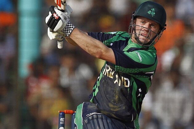 Ireland’s William Porterfield plays a shot during a warm up cricket match against Bangladesh ahead of the ICC World Twenty20 Cricket tournament in Fatullah, near Dhaka, Bangladesh, Friday, March 14, 2014. (AP Photo/A.M. Ahad) Ireland’s William Porterfield plays a shot during a warm up cricket match against Bangladesh ahead of the ICC World Twenty20 Cricket tournament in Fatullah, near Dhaka, Bangladesh, Friday, March 14, 2014. (AP Photo/A.M. Ahad)