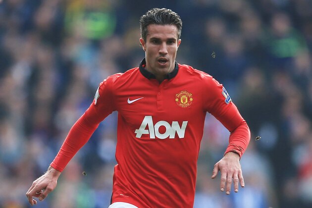 WEST BROMWICH, ENGLAND - MARCH 08:  Robin van Persie of Manchester United in action during the Barclays Premier League match between West Bromwich Albion and Manchester United at The Hawthorns on March 8, 2014 in West Bromwich, England.  (Photo by Richard Heathcote/Getty Images)