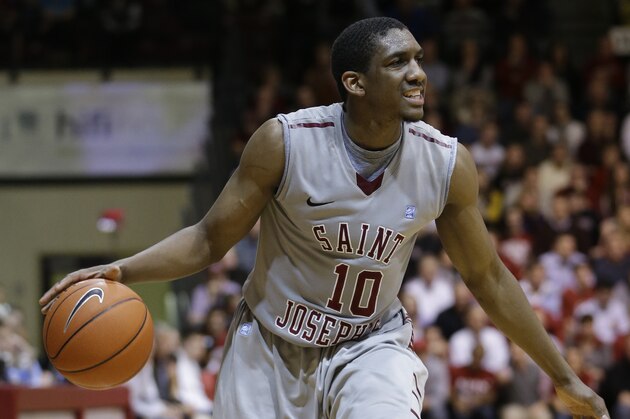 Saint Joseph's Langston Galloway in action during an NCAA college basketball game against Butler, Wednesday, Jan. 9, 2013, in Philadelphia. (AP Photo/Matt Slocum)