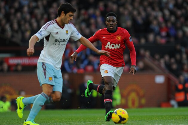 MANCHESTER, ENGLAND - DECEMBER 21: Danny Welbeck of Manchester United in action during the Barclays Premier League match between Manchester United and West Ham United at Old Trafford on December 21, 2013 in Manchester, England. (Photo by Stu Forster/Getty Images) MANCHESTER, ENGLAND - DECEMBER 21: Danny Welbeck of Manchester United in action during the Barclays Premier League match between Manchester United and West Ham United at Old Trafford on December 21, 2013 in Manchester, England. (Photo by Stu Forster/Getty Images)