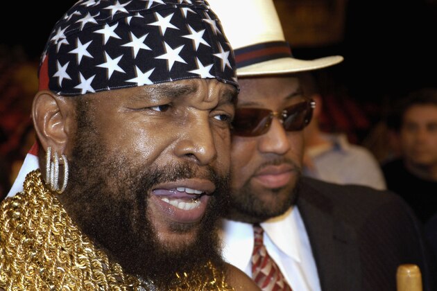 LOUISVILLE - JULY 30:   Mr. 'T' attends Tyson Vs. Williams fight held at Freedom Hall  July 30, 2004 in Louisville, Kentucky.    (Photo by Brian Tietz/Getty Images)