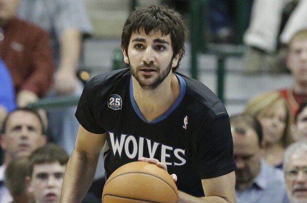 Minnesota Timberwolves guard Ricky Rubio (9) of Spain dribbles the ball during the first half an NBA basketball game against the Dallas Mavericks Wednesday, March 19, 2014, in Dallas. (AP Photo/LM Otero) Minnesota Timberwolves guard Ricky Rubio (9) of Spain dribbles the ball during the first half an NBA basketball game against the Dallas Mavericks Wednesday, March 19, 2014, in Dallas. (AP Photo/LM Otero)
