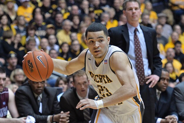 WICHITA, KS - MARCH 01: Guard Fred VanVleet #23 of the Wichita State Shockers drives to the basket againt the Missouri State Bears during the first half on March 1, 2014 at Charles Koch Arena in Wichita, Kansas. (Photo by Peter Aiken/Getty Images) WICHITA, KS - MARCH 01: Guard Fred VanVleet #23 of the Wichita State Shockers drives to the basket againt the Missouri State Bears during the first half on March 1, 2014 at Charles Koch Arena in Wichita, Kansas. (Photo by Peter Aiken/Getty Images)
