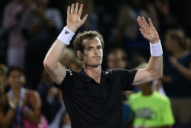 KEY BISCAYNE, FL - MARCH 21:  Andy Murray of Great Britain celebrates his three set victory against Matthew Ebden of Australia during their second round match during day 5 at the Sony Open at Crandon Park Tennis Center on March 21, 2014 in Key Biscayne, Florida.  (Photo by Clive Brunskill/Getty Images)