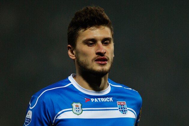 ZWOLLE, NETHERLANDS - DECEMBER 13:  Mateusz Klich of Zwolle in action during the Eredivisie match between PEC Zwolle and SC Heerenveen held at IJsseldelta Stadion on December 13, 2013 in Zwolle, Netherlands.  (Photo by Dean Mouhtaropoulos/Getty Images)