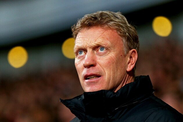 LONDON, ENGLAND - MARCH 22:  David Moyes the Manchester United manager looks on during the Barclays Premier League match between West Ham United and Manchester United at Boleyn Ground on March 22, 2014 in London, England.  (Photo by Paul Gilham/Getty Images)