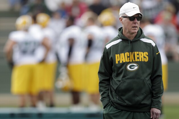 Green Bay Packers general manager Ted Thompson during NFL football training camp Saturday, July 27, 2013, in Green Bay, Wis. (AP Photo/Morry Gash)