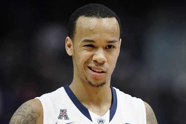 Connecticut's Shabazz Napier waits to throw a free throw during the first half of an NCAA college basketball game against South Florida, Wednesday, Feb. 12, 2014, in Hartford, Conn. (AP Photo/Jessica Hill) Connecticut's Shabazz Napier waits to throw a free throw during the first half of an NCAA college basketball game against South Florida, Wednesday, Feb. 12, 2014, in Hartford, Conn. (AP Photo/Jessica Hill)