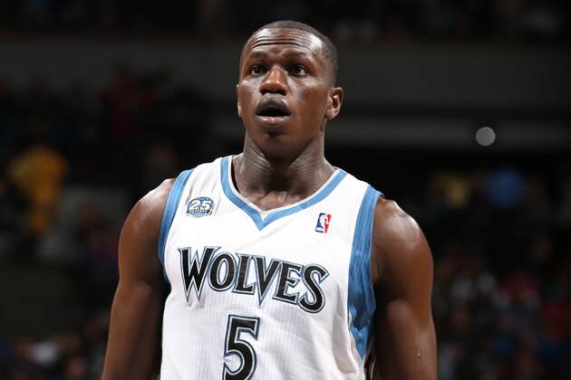 MINNEAPOLIS, MN - DECEMBER 7: Gorgui Dieng #5 of the Minnesota Timberwolves gets ready to shoot a foul shot against the Miami Heat during the game on December 7, 2013 at Target Center in Minneapolis, Minnesota. NOTE TO USER: User expressly acknowledges and agrees that, by downloading and or using this Photograph, user is consenting to the terms and conditions of the Getty Images License Agreement. Mandatory Copyright Notice: Copyright 2013 NBAE (Photo by David Sherman/NBAE via Getty Images)