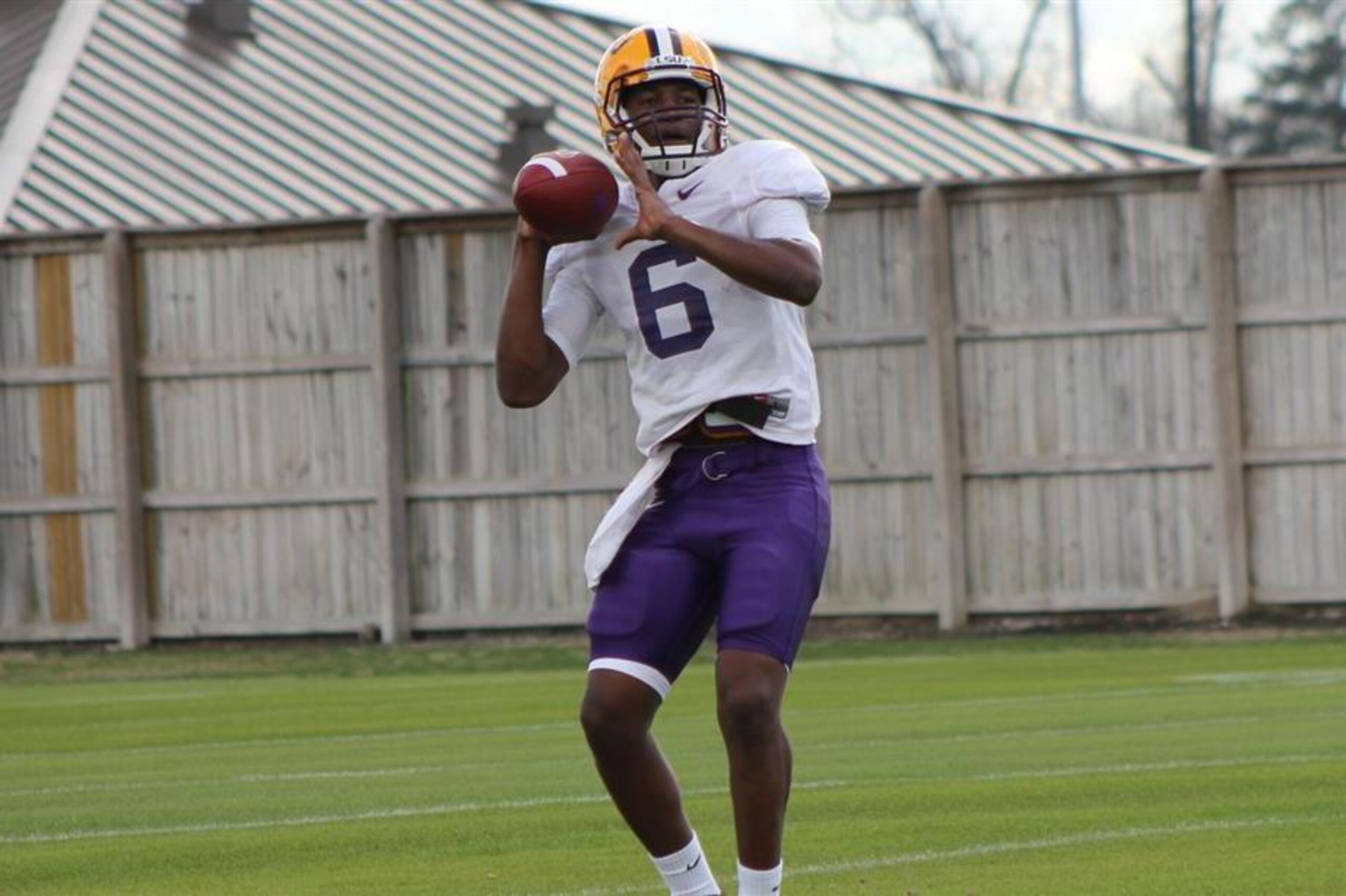 LSU quarterback Brandon Harris