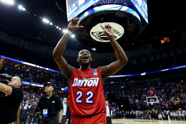 MEMPHIS, TN - MARCH 27: Kendall Pollard #22 of the Dayton Flyers celebrates after defeating the Stanford Cardinal 82-72 in a regional semifinal of the 2014 NCAA Men's Basketball Tournament at the FedExForum on March 27, 2014 in Memphis, Tennessee. (Photo by Streeter Lecka/Getty Images) MEMPHIS, TN - MARCH 27: Kendall Pollard #22 of the Dayton Flyers celebrates after defeating the Stanford Cardinal 82-72 in a regional semifinal of the 2014 NCAA Men's Basketball Tournament at the FedExForum on March 27, 2014 in Memphis, Tennessee. (Photo by Streeter Lecka/Getty Images)