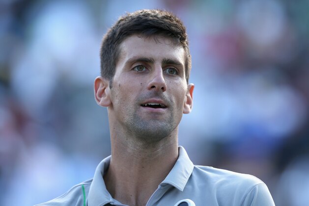 KEY BISCAYNE, FL - MARCH 26:  Novak Djokovic of Serbia after his straight sets victory against Andy Murray of Great Britain during their quarter final round match during day 10 at the Sony Open at Crandon Park Tennis Center on March 26, 2014 in Key Biscayne, Florida.  (Photo by Clive Brunskill/Getty Images)