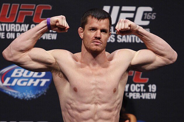 Oct 18, 2013; Houston, TX, USA; CB Dollaway during the weigh-in for UFC 166 at Toyota Center. Mandatory Credit: Andrew Richardson-USA TODAY Sports