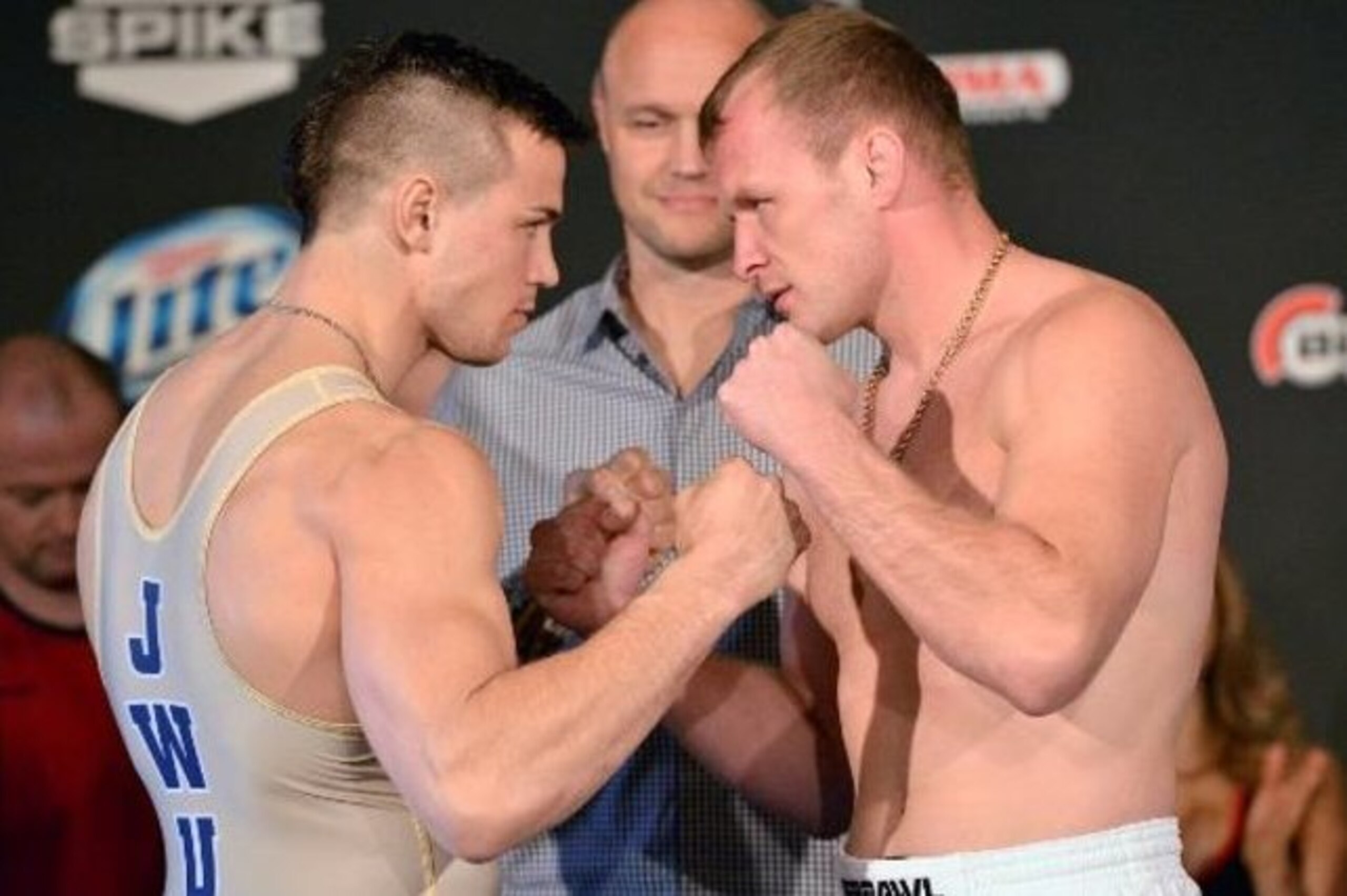 Alexander Shlemenko (right) and Brennan Ward