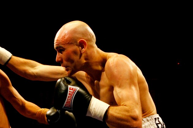 LONDON, ENGLAND - FEBRUARY 12: Stuart Hall (R) lands a punch on Richard Szelebedi in their bout at York Hall on February 12, 2010 in London, England. (Photo by Dean Mouhtaropoulos/Getty Images) LONDON, ENGLAND - FEBRUARY 12: Stuart Hall (R) lands a punch on Richard Szelebedi in their bout at York Hall on February 12, 2010 in London, England. (Photo by Dean Mouhtaropoulos/Getty Images)