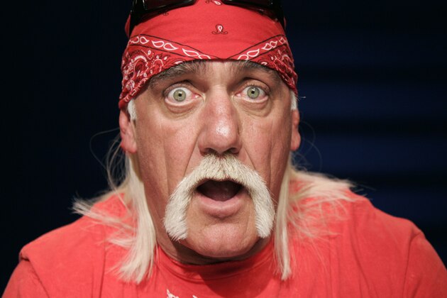 Hulk Hogan poses for a portrait Wednesday, Oct. 28, 2009 in New York.  (AP Photo/Jeff Christensen)
