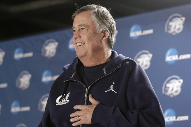 California coach Mike Montgomery speaks at a news conference on a practice day for a third-round game in the NCAA men's college basketball tournament in San Jose, Calif., Friday, March 22, 2013. California will play Syracuse on Saturday. (AP Photo/Jeff Chiu) California coach Mike Montgomery speaks at a news conference on a practice day for a third-round game in the NCAA men's college basketball tournament in San Jose, Calif., Friday, March 22, 2013. California will play Syracuse on Saturday. (AP Photo/Jeff Chiu)