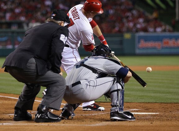 ANAHEIM, CA - MARCH 31: Mike Trout ANAHEIM, CA - MARCH 31: Mike Trout