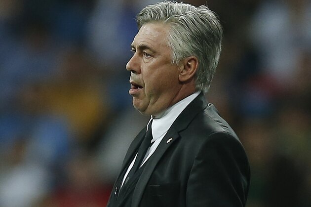 Real's coach Carlo Ancelotti gestures during a Champions League round of 16 second leg soccer match between Real Madrid and FC Schalke 04 at the Santiago Bernabeu stadium in Madrid, Tuesday, March 18, 2014. (AP Photo/Andres Kudacki) Real's coach Carlo Ancelotti gestures during a Champions League round of 16 second leg soccer match between Real Madrid and FC Schalke 04 at the Santiago Bernabeu stadium in Madrid, Tuesday, March 18, 2014. (AP Photo/Andres Kudacki)