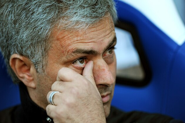 LONDON, ENGLAND - MARCH 29:  Jose Mourinho the Chelsea manager looks on prior to kickoff during the Barclays Premier League match between Crystal Palace and Chelsea at Selhurst Park on March 29, 2014 in London, England.  (Photo by Steve Bardens/Getty Images)