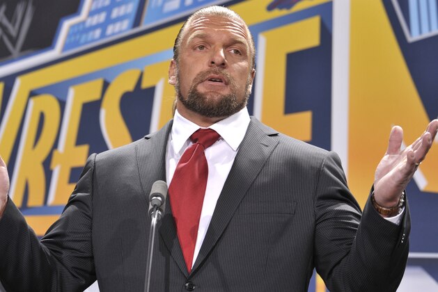 EAST RUTHERFORD, NJ - FEBRUARY 16: Triple H attends a press conference to announce that MetLife Stadium will host WWE Wrestlemania 29 in 2013 at MetLife Stadium on February 16, 2012 in East Rutherford, New Jersey. (Photo by Michael N. Todaro/Getty Images)