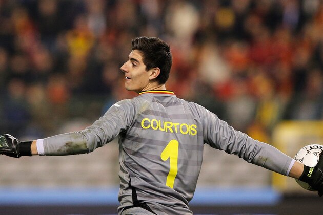 BRUSSELS, BELGIUM - MARCH 05: Goalkeeper, Thibaut Courtois of Belgium in action during the International Friendly match between Belgium and Ivory Coast at The King Baudouin Stadium on March 5, 2014 in Brussels, Belgium. (Photo by Dean Mouhtaropoulos/Getty Images) BRUSSELS, BELGIUM - MARCH 05: Goalkeeper, Thibaut Courtois of Belgium in action during the International Friendly match between Belgium and Ivory Coast at The King Baudouin Stadium on March 5, 2014 in Brussels, Belgium. (Photo by Dean Mouhtaropoulos/Getty Images)
