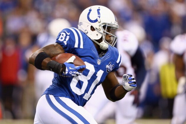 INDIANAPOLIS, IN - OCTOBER 20:  Darrius Heyward-Bey #81 of the Indianapolis Colts runs with the ball during the game against the Denver Broncos at Lucas Oil Stadium on October 20, 2013 in Indianapolis, Indiana.  (Photo by Andy Lyons/Getty Images)