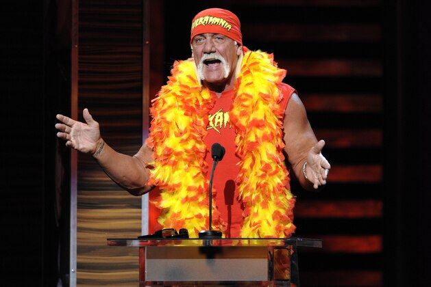 Hulk Hogan at the Comedy Central Roast of David Hasselhoff on Sunday, Aug. 1, 2010. (AP Photo/Dan Steinberg)