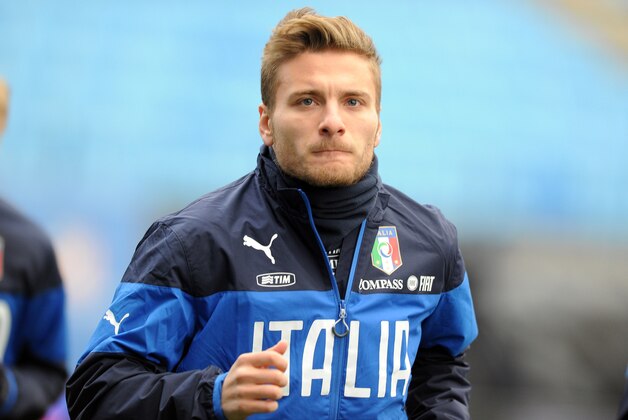 MADRID, SPAIN - MARCH 04:  Ciro Immobile of Italy in action during Italy's training session before the international friendly match between Spain and Italy at Vicente Calderon Stadium on March 4, 2014 in Madrid, Spain.  (Photo by Claudio Villa/Getty Images)