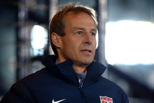 GLASGOW,  SCOTLAND - NOVEMBER 15 :  USA manager Jurgen Klinsmann during the International Friendly match between Scotland and USA at Hampden Park on November 15, 2013.  (Photo by Mark Runnacles/Getty Images)