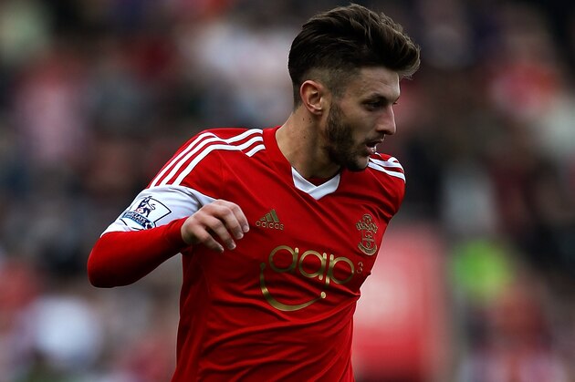 SOUTHAMPTON, ENGLAND - MARCH 29: Adam Lallana of Southampton in action during the Barclays Premier League match between Southampton and Newcastle United at St Mary's Stadium on March 29, 2014 in Southampton, England.  (Photo by Ben Hoskins/Getty Images)