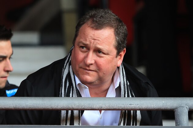 SOUTHAMPTON, ENGLAND - MARCH 29:  Newcastle United owner Mike Ashley takes his seat prior to kickoff during the Barclays Premier League match between Southampton and Newcastle United at St Mary's Stadium on March 29, 2014 in Southampton, England.  (Photo by Richard Heathcote/Getty Images)