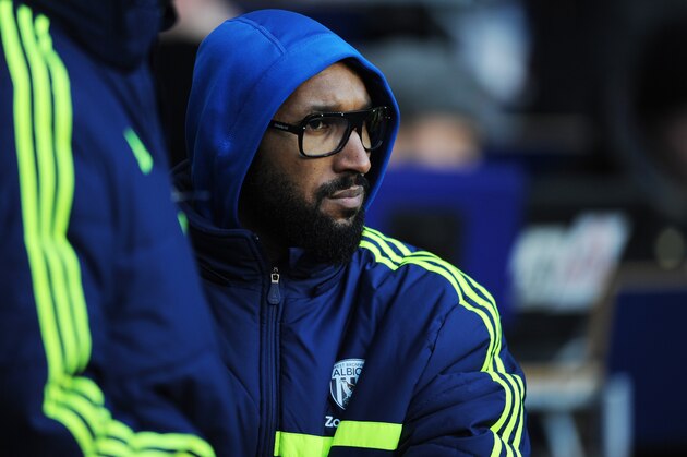 LONDON, ENGLAND - DECEMBER 26:  Nicolas Anelka of West Bromwich looks on from the sidelines during the Barclays Premier League match between Tottenham Hotspur and West Bromwich Albion on December 26 2013 in London, England.  (Photo by Steve Bardens/Getty Images)