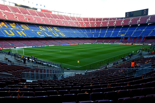 BARCELONA, SPAIN - MARCH 12:  A general view of the stadium prior to kickoff during the UEFA Champions League Round of 16 match between FC Barcelona and Manchester City  at Camp Nou on March 12, 2014 in Barcelona, Spain.  (Photo by Alex Livesey/Getty Images)