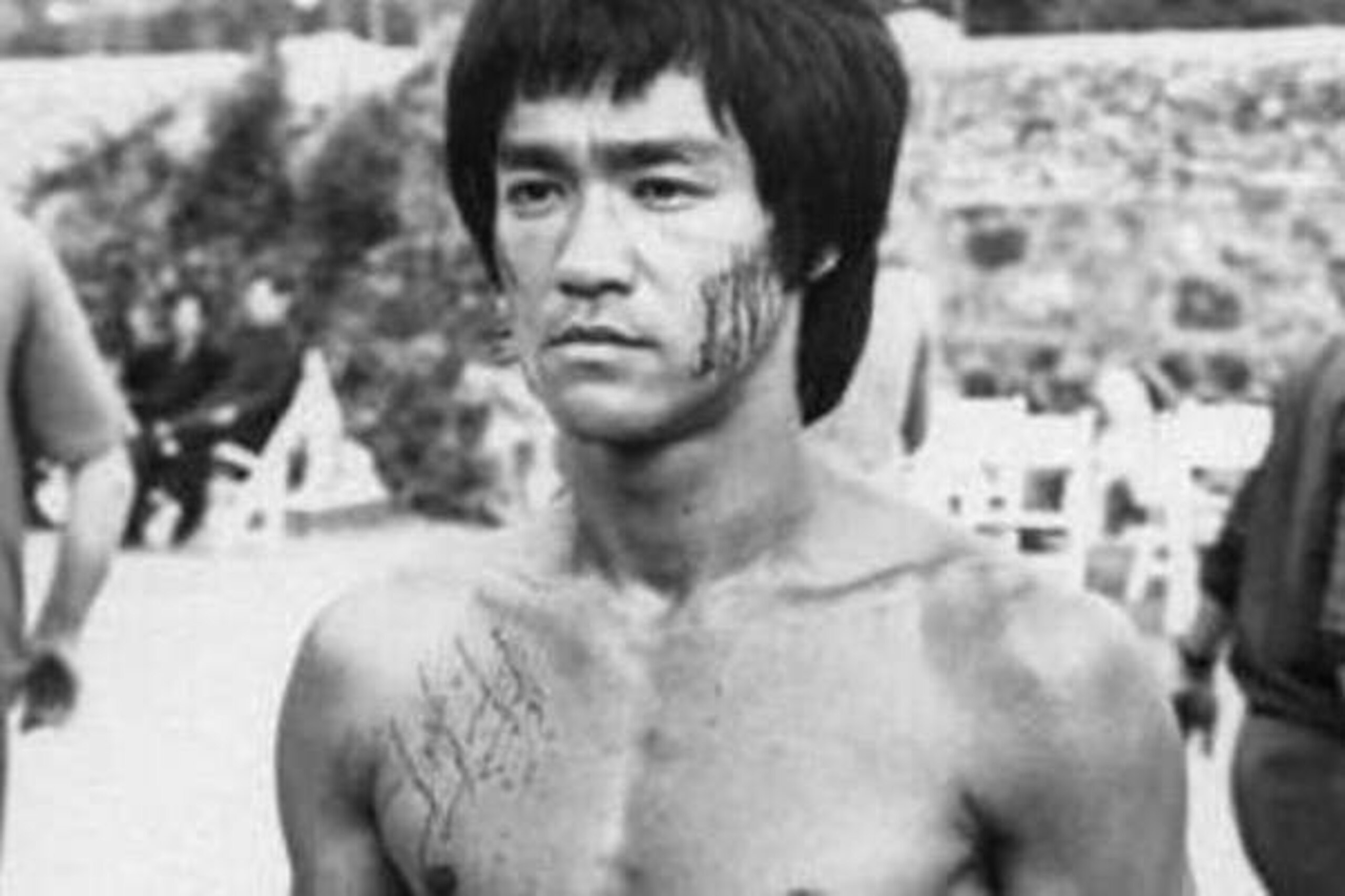 Bruce Lee is shown in a scene from the 1973 film,