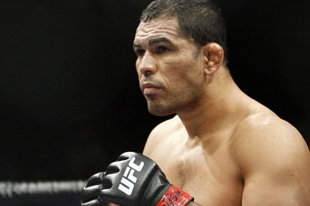 Antonio Rodrigo Nogueira in the ring for his bout with Frank Mir for the UFC heavyweight mixed martial arts championship match Saturday, Dec. 27, 2008 at The MGM Grand Garden Arena in Las Vegas. (AP Photo/Eric Jamison)