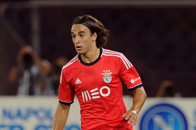 NAPLES, ITALY - AUGUST 09:  Lazar Markovic of Benfca in action during the pre-season friendly match between SSC Napoli and SL Benfica at Stadio San Paolo on August 9, 2013 in Naples, Italy.  (Photo by Giuseppe Bellini/Getty Images)