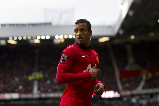Manchester United's Nani prepares to take a corner during his team's English Premier League soccer match against Newcastle at Old Trafford Stadium, Manchester, England, Wednesday Dec. 7, 2013. (AP Photo/Jon Super) Manchester United's Nani prepares to take a corner during his team's English Premier League soccer match against Newcastle at Old Trafford Stadium, Manchester, England, Wednesday Dec. 7, 2013. (AP Photo/Jon Super)