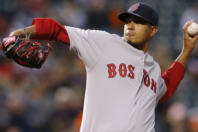 Boston Red Sox starting pitcher Felix Doubront throws to the Baltimore Orioles in the first inning of a baseball game on Thursday, April 3, 2014, in Baltimore. (AP Photo/Patrick Semansky) Boston Red Sox starting pitcher Felix Doubront throws to the Baltimore Orioles in the first inning of a baseball game on Thursday, April 3, 2014, in Baltimore. (AP Photo/Patrick Semansky)