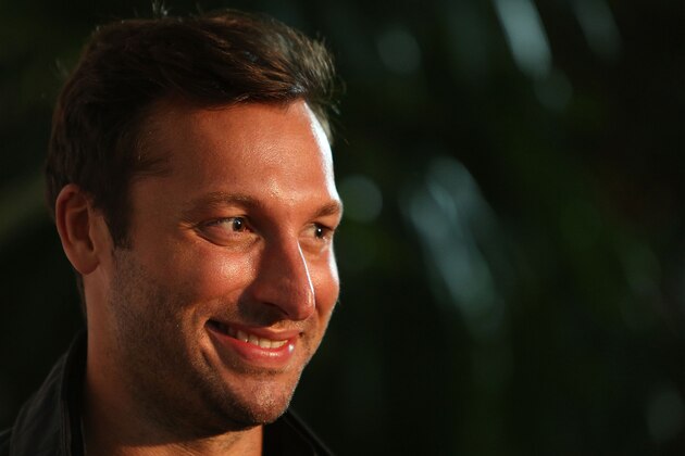 MELBOURNE, AUSTRALIA - JANUARY 13:  Ian Thorpe arrives at Crown's IMG Tennis Player's Party at Crown Towers on January 13, 2013 in Melbourne, Australia.  (Photo by Graham Denholm/Getty Images)
