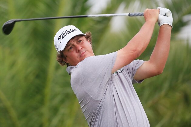DORAL, FL - MARCH 06:  Jason Dufner watches his tee shot on the sixth hole during the first round of the World Golf Championships-Cadillac Championship at Trump National Doral on March 6, 2014 in Doral, Florida.  (Photo by Jamie Squire/Getty Images)