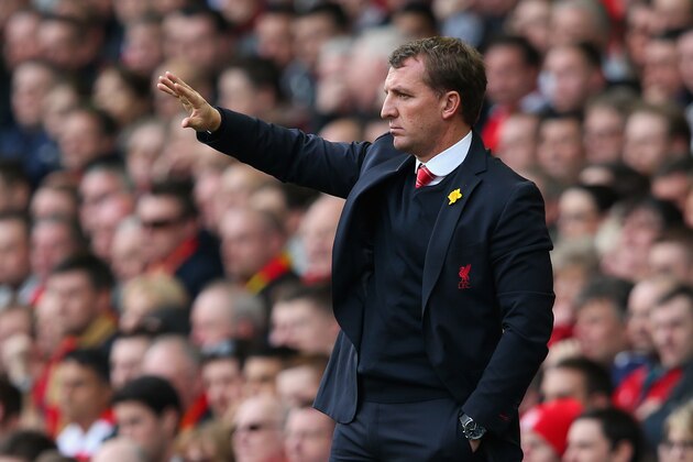 LIVERPOOL, ENGLAND - MARCH 30: Liverpool Manager Brendan Rodgers gestures during the Barclays Premier League match between Liverpool and Tottenham Hotspur at Anfield on March 30, 2014 in Liverpool, England. (Photo by Alex Livesey/Getty Images) LIVERPOOL, ENGLAND - MARCH 30: Liverpool Manager Brendan Rodgers gestures during the Barclays Premier League match between Liverpool and Tottenham Hotspur at Anfield on March 30, 2014 in Liverpool, England. (Photo by Alex Livesey/Getty Images)