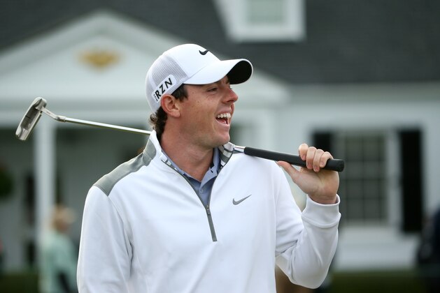 AUGUSTA, GA - APRIL 08:  Rory McIlroy of Northern Ireland waits on the practice green during a practice round prior to the start of the 2014 Masters Tournament at Augusta National Golf Club on April 8, 2014 in Augusta, Georgia.  (Photo by Andrew Redington/Getty Images)