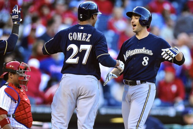 BOSTON, MA - APRIL 04:  Ryan Braun #8 of the Milwaukee Brewers plays against the Boston Red Sox during the Opening Day game at Fenway Park on April 4, 2014 in Boston, Massachusetts.  (Photo by Jared Wickerham/Getty Images)