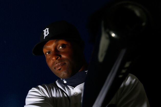 LAKELAND, FL - FEBRUARY 23:  Torii Hunter #48 of the Detroit Tigers poses for a portrait during photo day on February 23, 2014 at Joker Marchant Stadium in Lakeland, Florida.  (Photo by Kevin C. Cox/Getty Images)