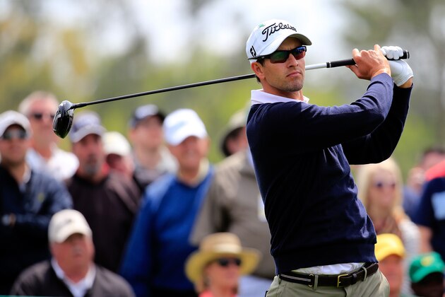 AUGUSTA, GA - APRIL 08: Adam Scott of Australia watches a tee shot during a practice round prior to the start of the 2014 Masters Tournament at Augusta National Golf Club on April 8, 2014 in Augusta, Georgia. (Photo by Rob Carr/Getty Images) AUGUSTA, GA - APRIL 08: Adam Scott of Australia watches a tee shot during a practice round prior to the start of the 2014 Masters Tournament at Augusta National Golf Club on April 8, 2014 in Augusta, Georgia. (Photo by Rob Carr/Getty Images)