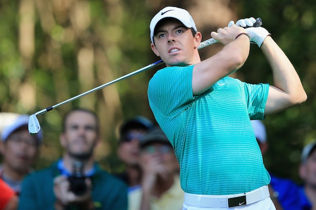 AUGUSTA, GA - APRIL 09:  Rory McIlroy of Northern Ireland hits a shot during the 2014 Par 3 Contest prior to the start of the 2014 Masters Tournament at Augusta National Golf Club on April 9, 2014 in Augusta, Georgia.  (Photo by David Cannon/Getty Images)